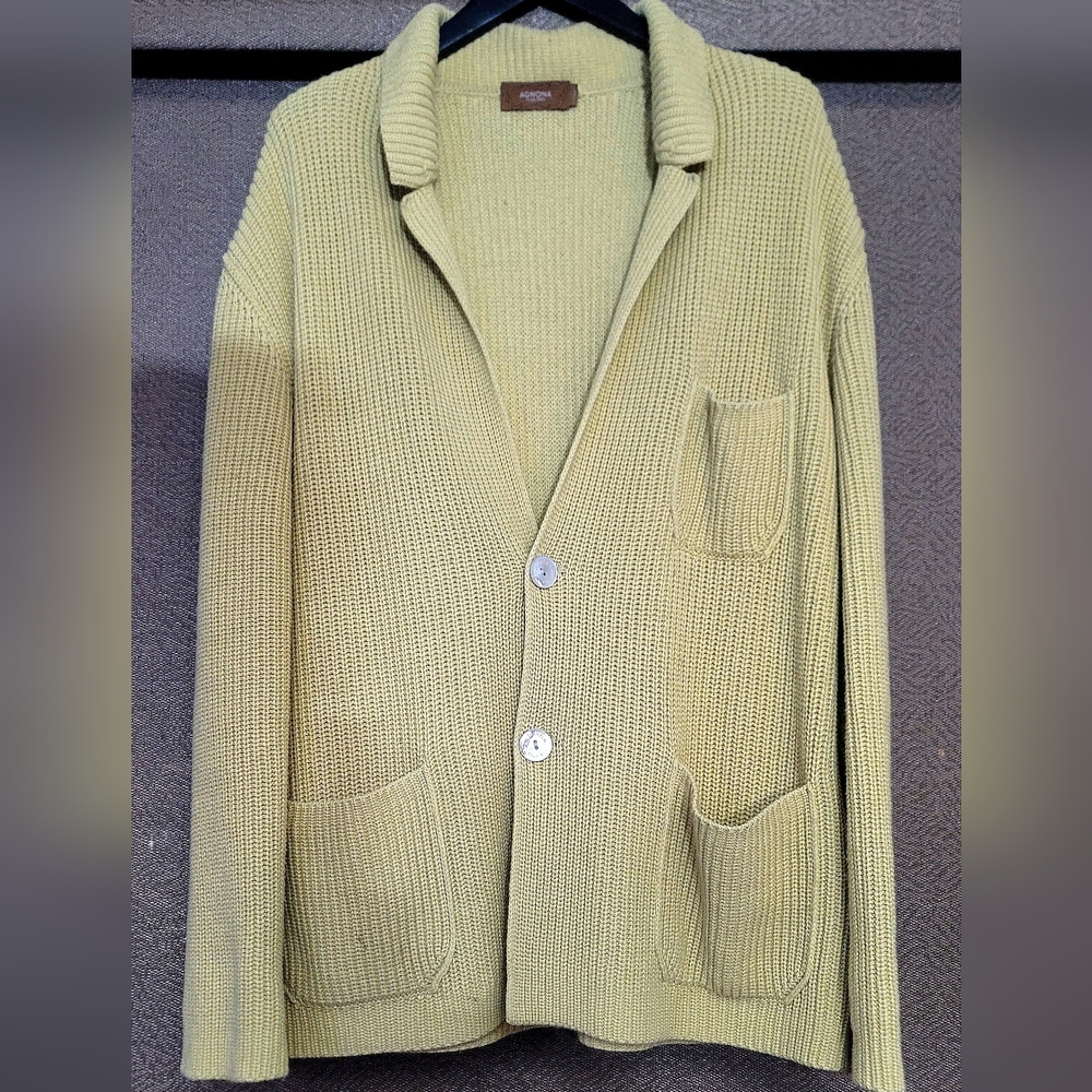 Agnona Cashmere Cotton Knit Cardigan